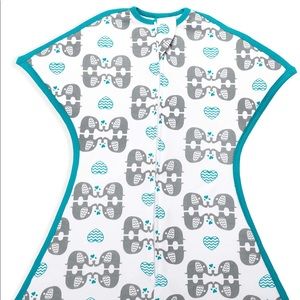 TWO Zipadee Zip organic swaddles 3-6mo